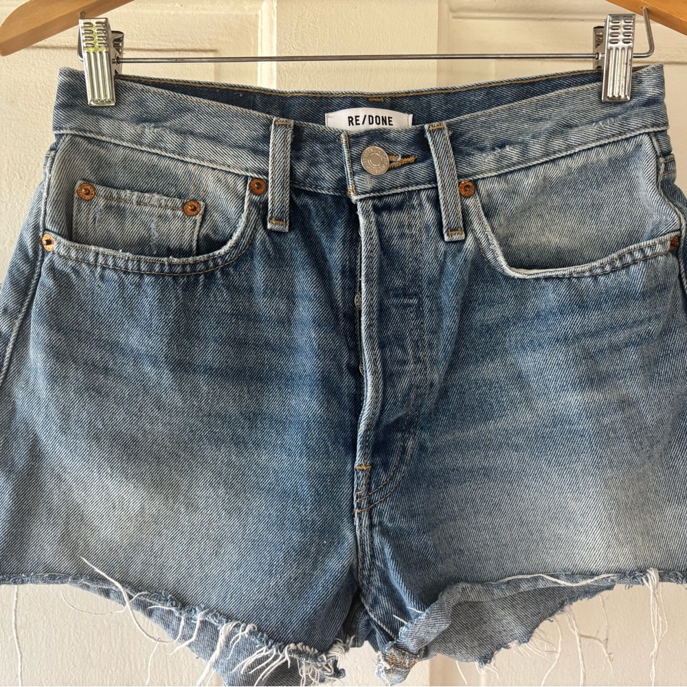 RE/DONE Women's Blue Denim Shorts